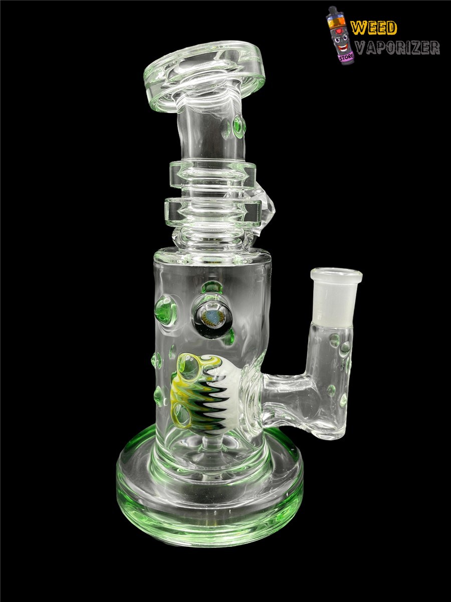 Buy HUBBARD GLASS: FACETED BANGER HANGER GREEN STARDUST