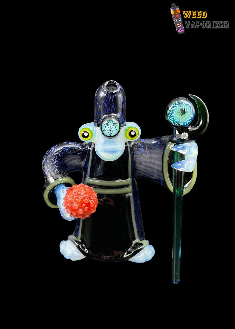 Buy MONGREL GLASS: 6″ MOONSTONE BLUE CRUSHED OPAL ET RIG