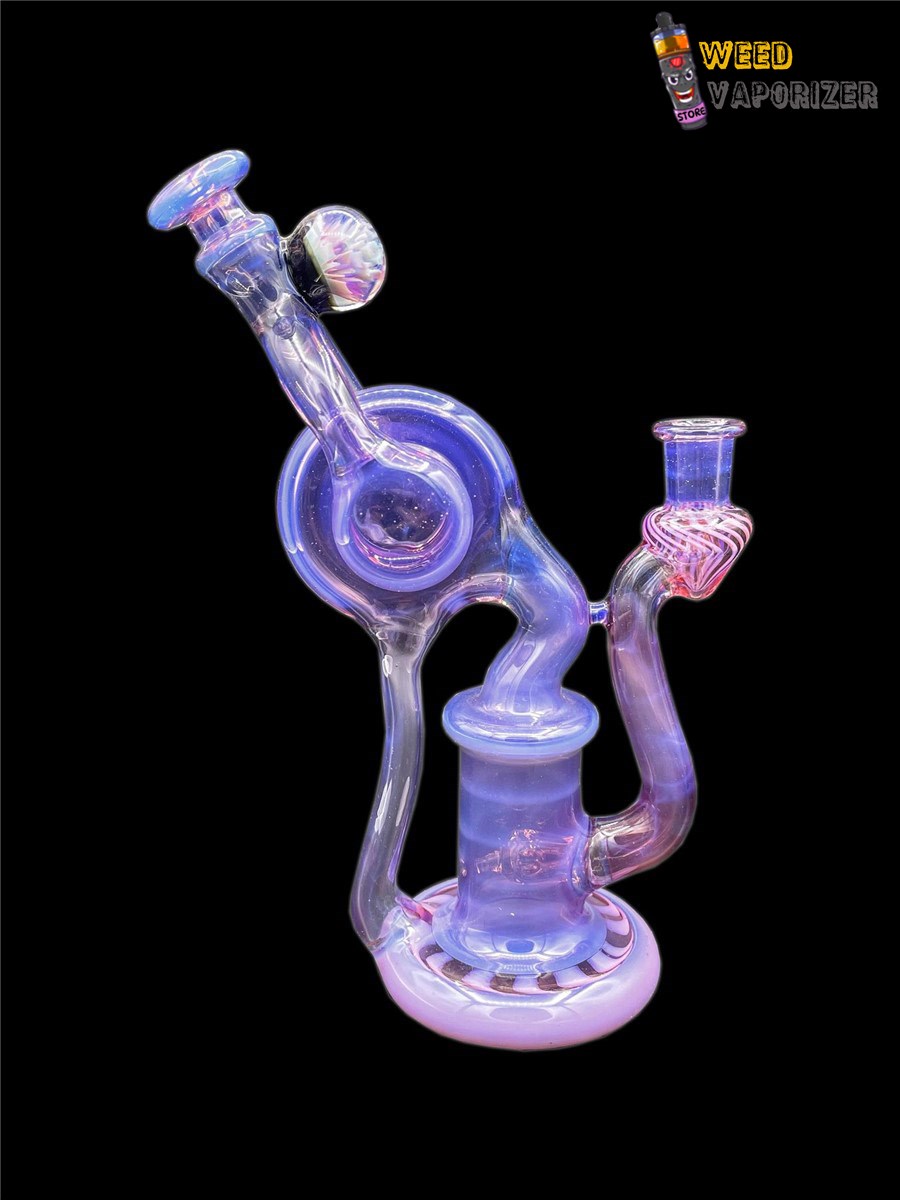 Buy ET GLASS: GHOST OVER PURPLE LOLLIPOP SINGLE UPTAKE RECYCLER