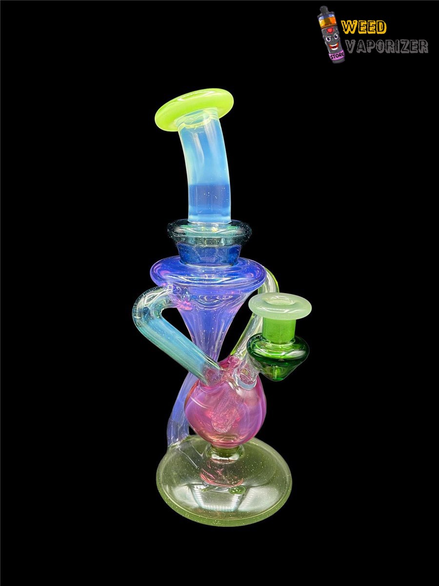 Buy MHENNY GLASS: MIXED COLOR LUCY UV DUAL UPTAKE RECYCLER