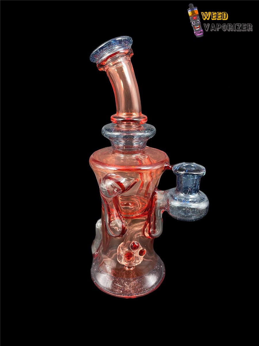 Buy CHUBBY GLASS: RED ELVIS CRUSHED BLUE OPAL GILL RECYCLER