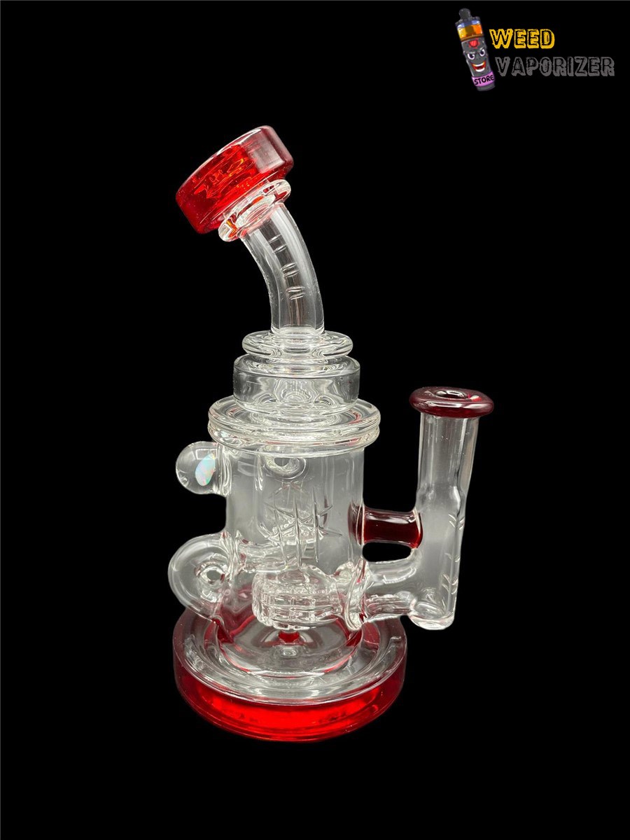 Buy BRONX GLASS: RED ELVIS COLOR ACCENTED ENCASED OPAL INCYCLER