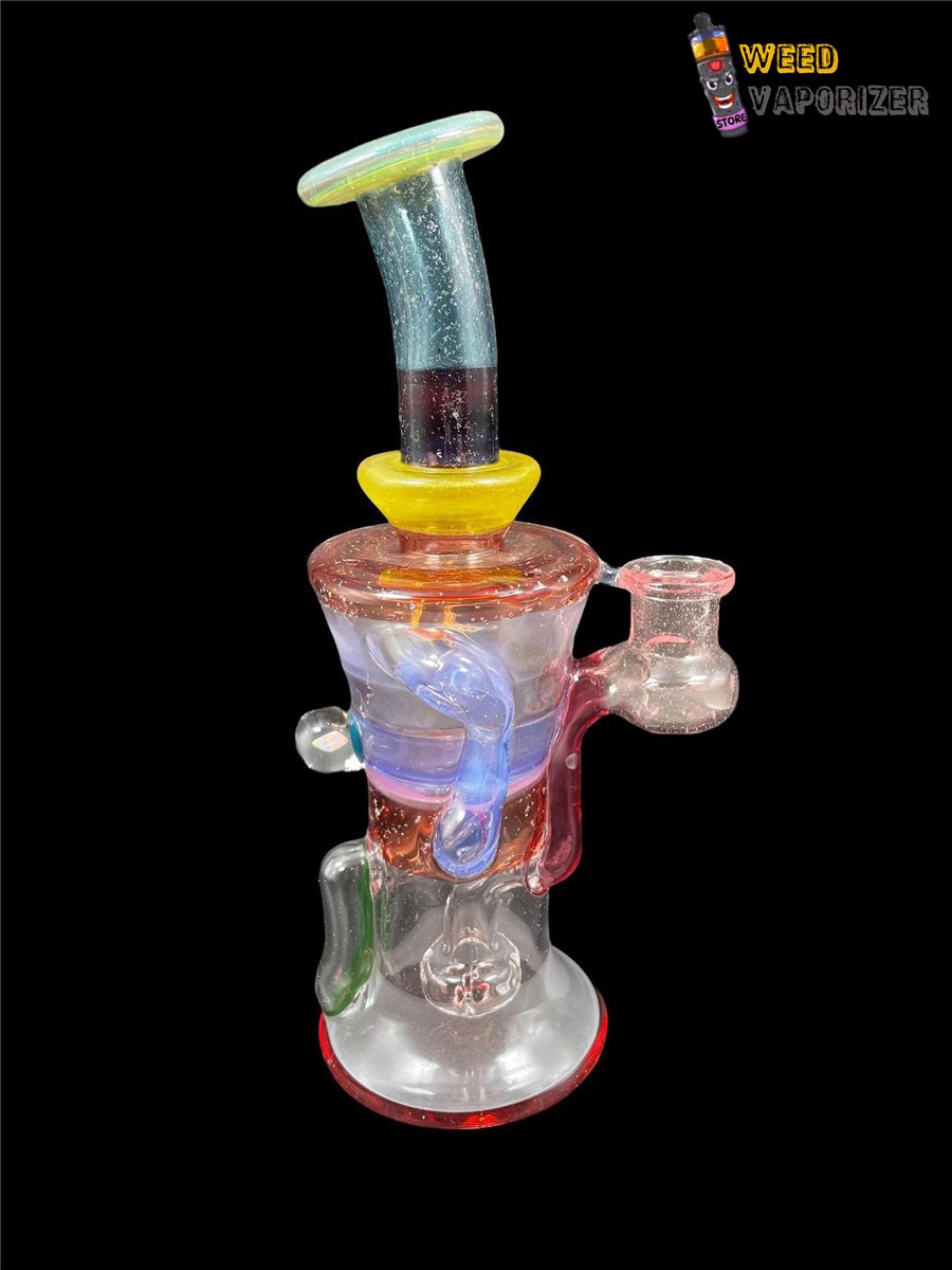 Buy CHUBBY GLASS: MULTICOLOR ENCASED OPAL COLLAB GILL RECYCLER