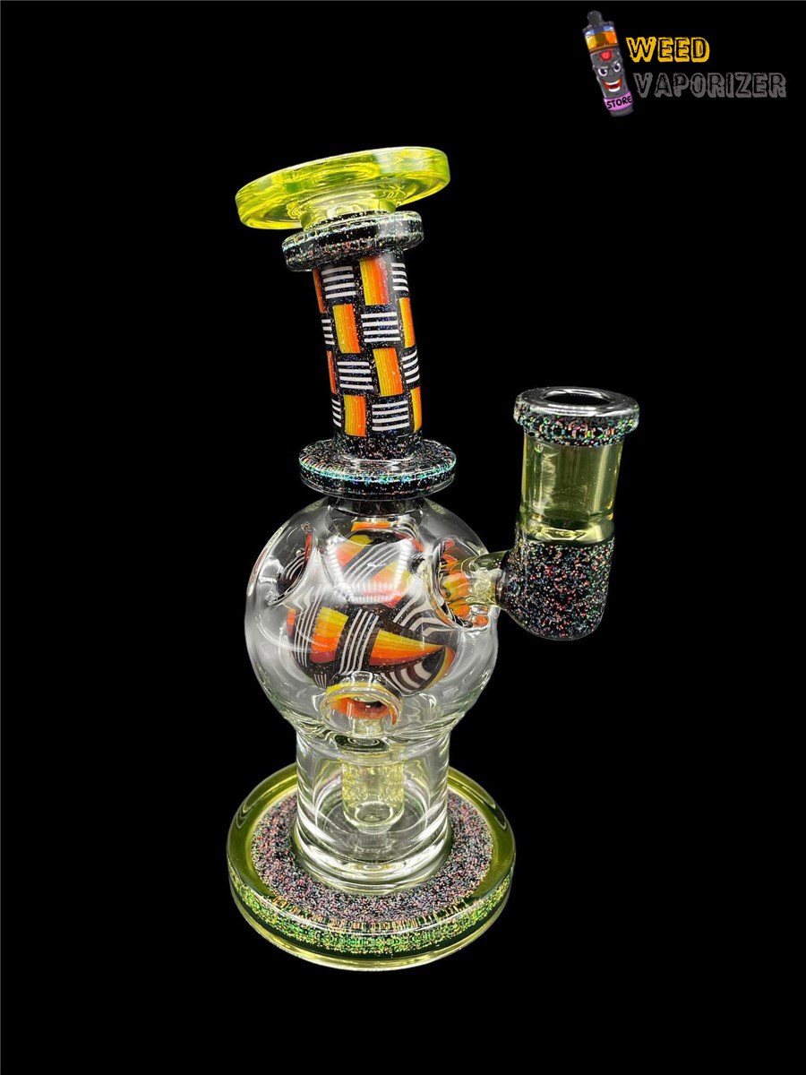 Buy FATBOY GLASS: FULLY WORKED CITRINE UV CRUSHED OPAL EXO BALL RIG