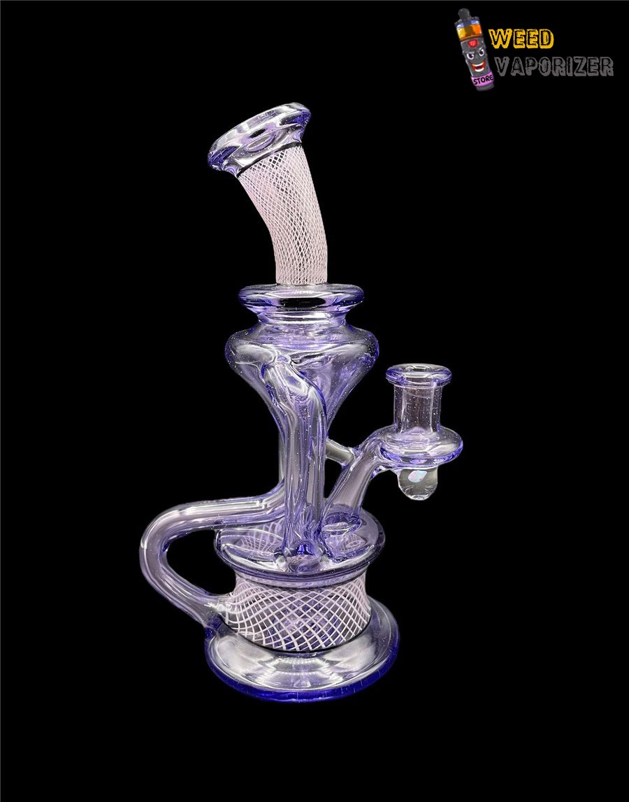 Buy DAVEMAN GLASS: PURPLE SLYME FLOATER DUAL UPTAKE RECYCLER