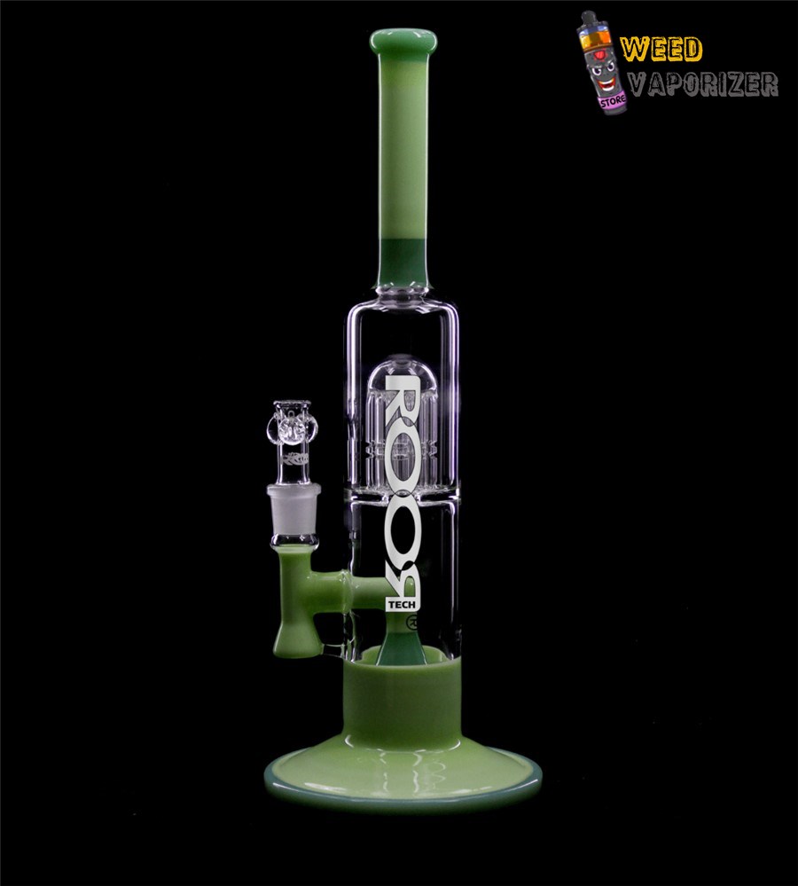 Buy ROOR TECH: FIXED 14” STEMLESS BUBBLER MILKY GREEN AND MINT