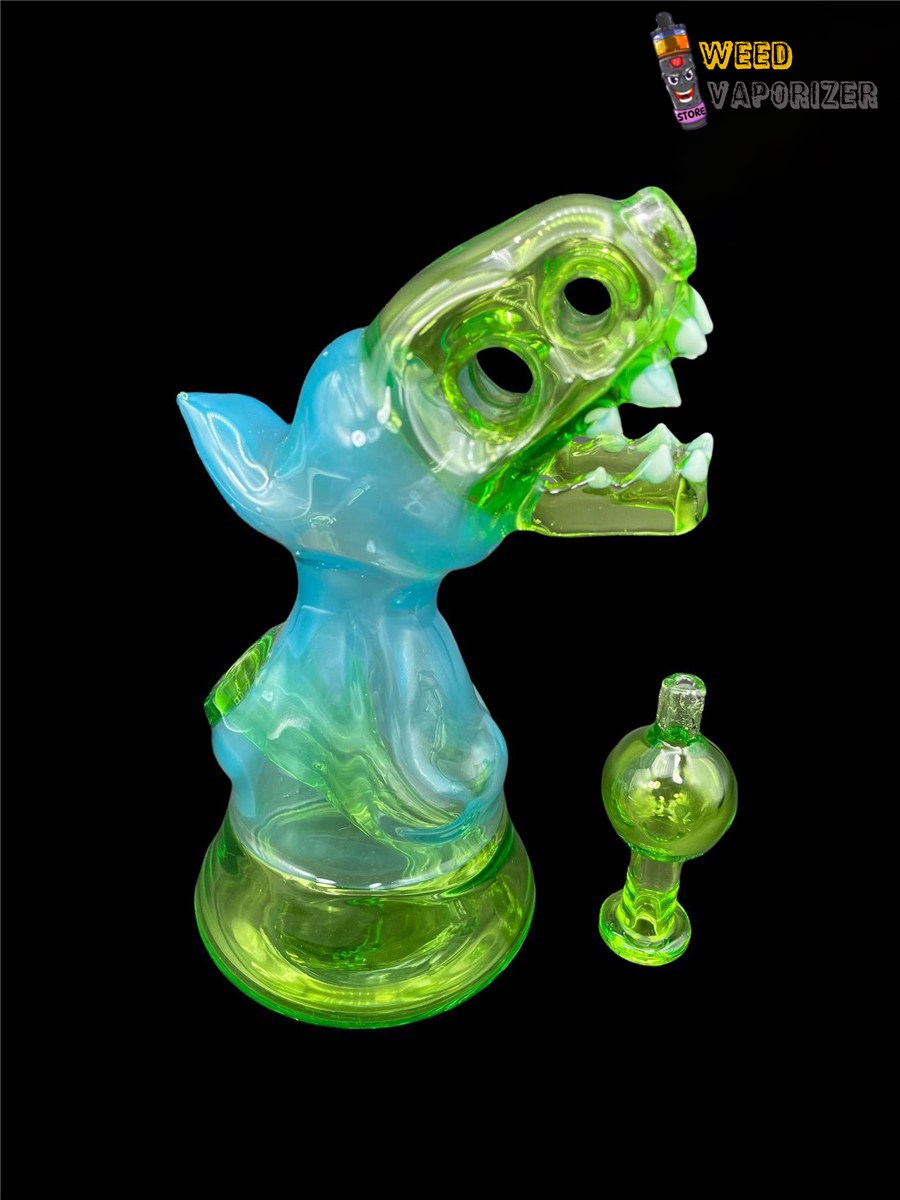 Buy ENUFF GLASS: SLYME AND TEAL HOODED JAMMER RIG