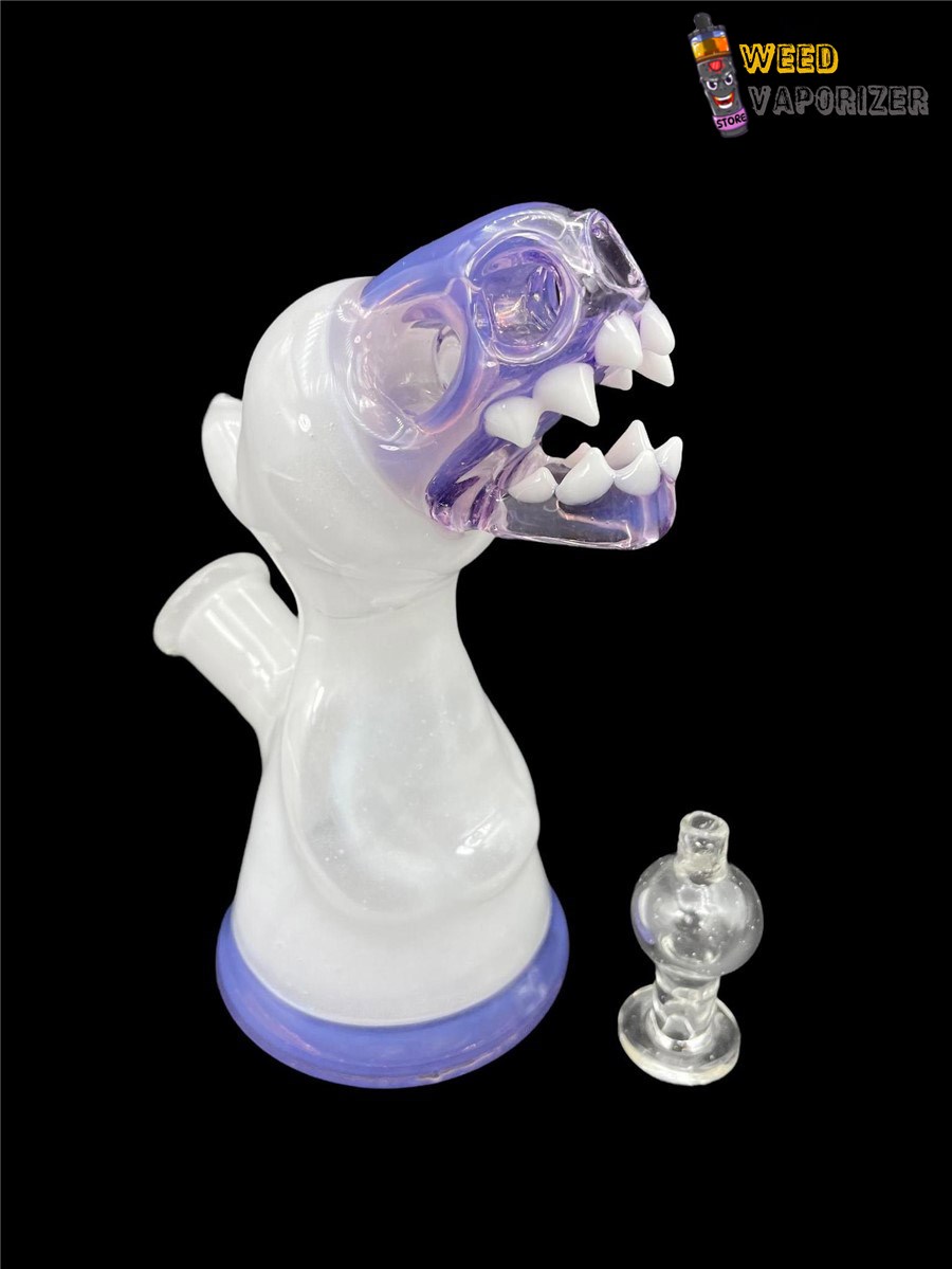 Buy ENUFF GLASS: PURPLE AND STAR WHITE HOODED JAMMER RIG