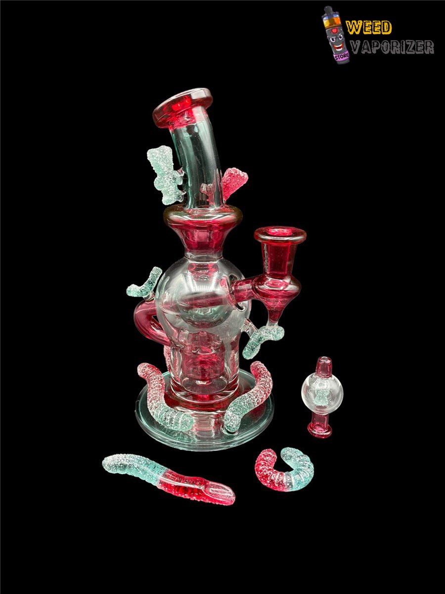 Buy EMPERIAL GLASS: CHERRY LOLLIPOP AND TEAL GUMMY RIG SET