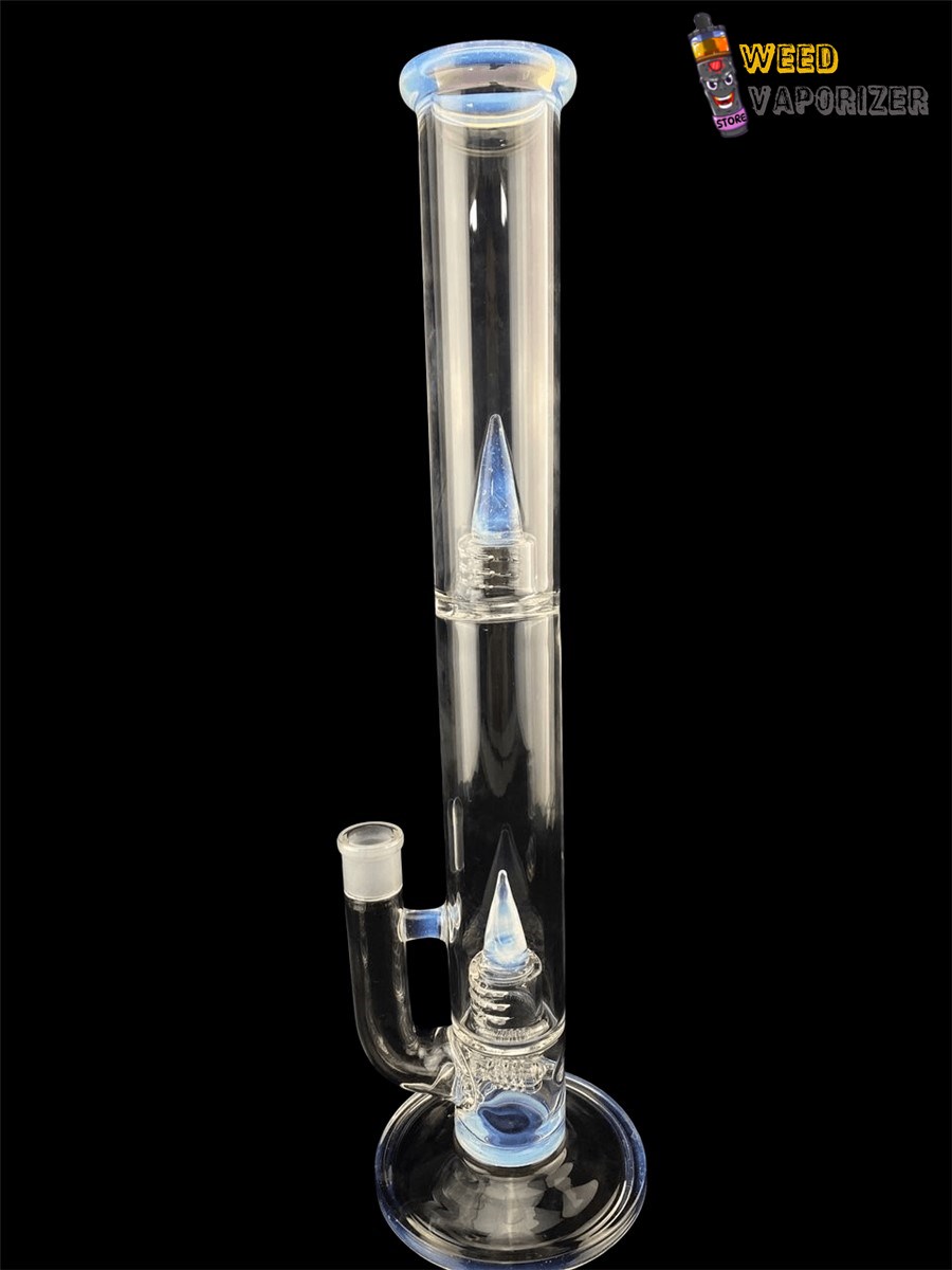 Buy IRIDESCENT GLASS: TRIPLE GRIDDED STEM FLOWER TUBE SECRET WHITE