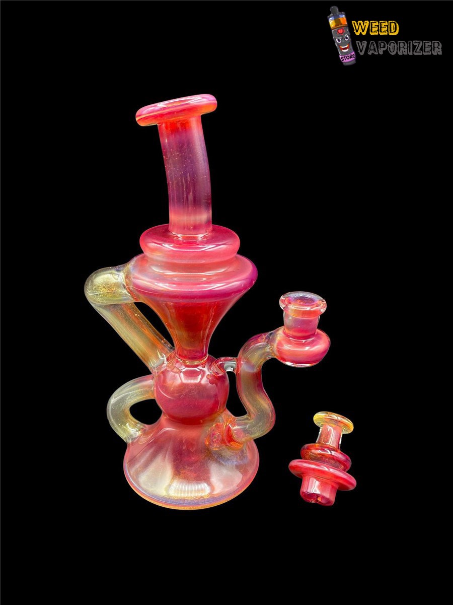 Buy BLOB GLASS: TWO-TONE CRIMSON KLEIN RECYCLER